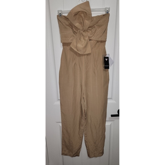 NWT Guess Evelina strapless jumpsuit XS womens NEW - Picture 3 of 8